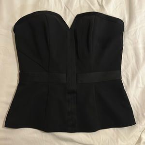 H&M black corset top